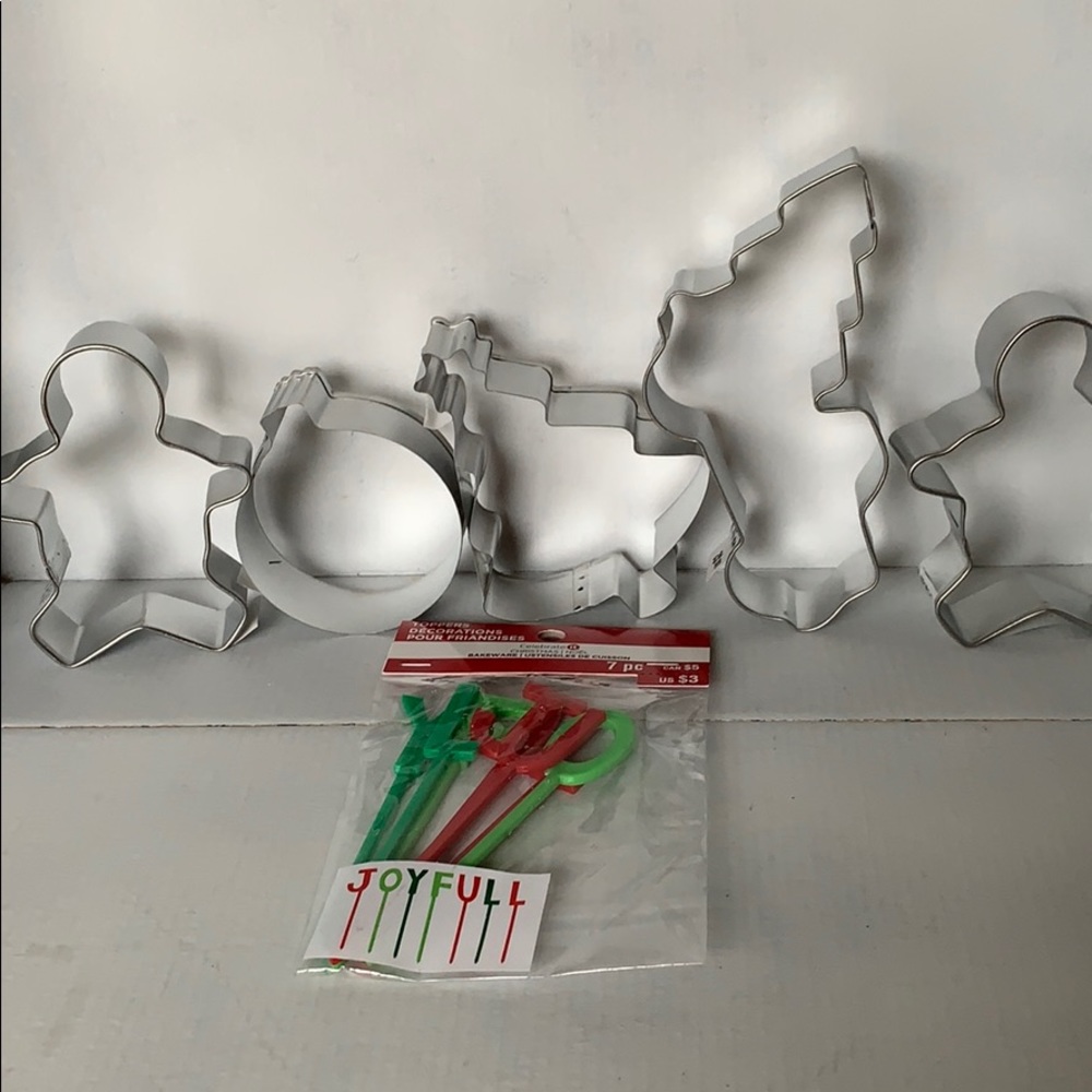Cookie cutters and plastic toppers